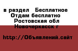  в раздел : Бесплатное » Отдам бесплатно . Ростовская обл.,Новочеркасск г.